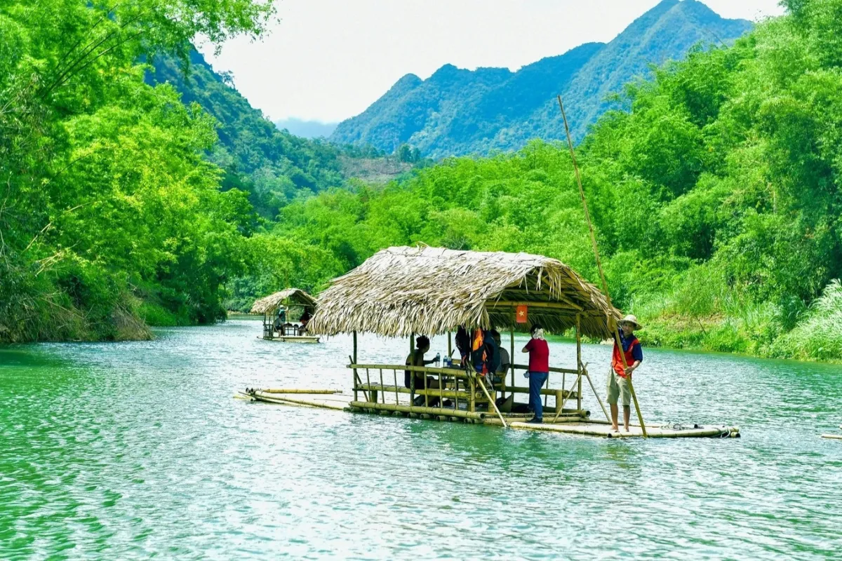 Go Bamboo Rafting on Cham Stream