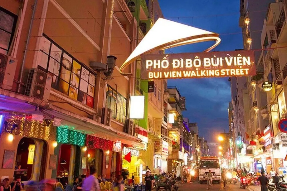 Walk Nguyen Hue & Bui Vien Streets