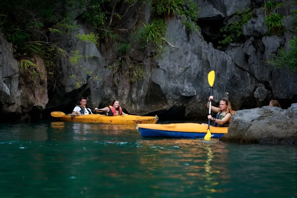 Go Kayaking or Bamboo Boat Ride